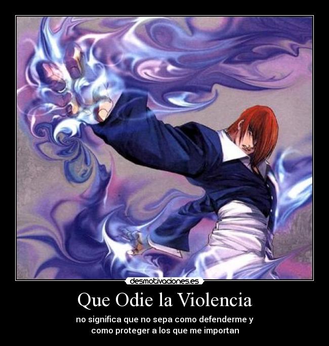 carteles anime manga iori yagami kof desmotivaciones