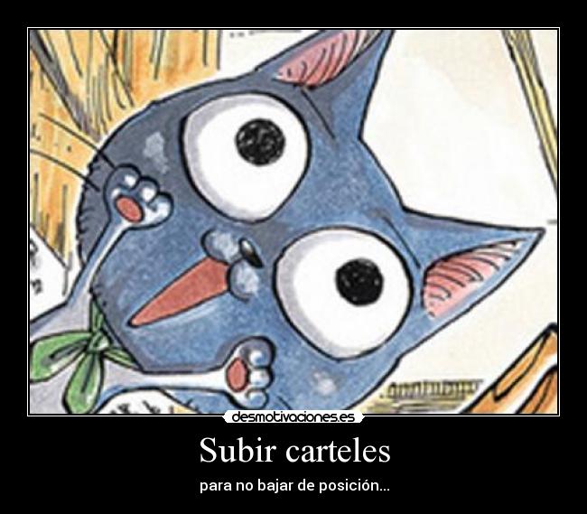 Subir carteles -