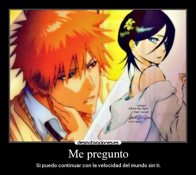 carteles ichigo kurosaki rukia kuchiki desmotivaciones