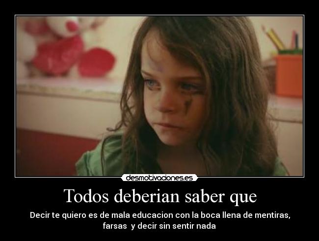 Todos deberian saber que - 