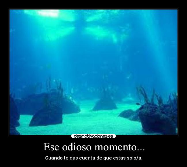 Ese odioso momento... -