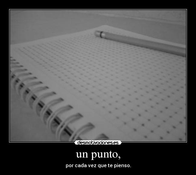 un punto, -