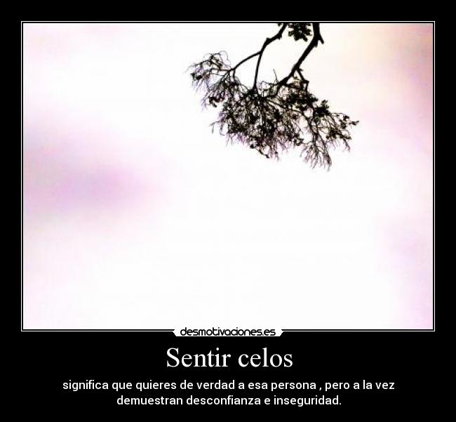 Sentir celos -