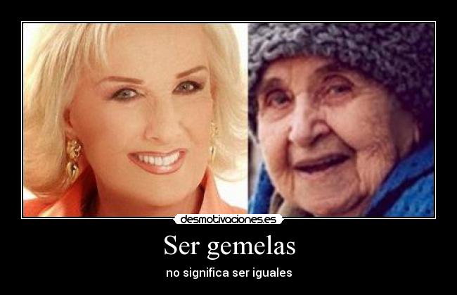 Ser gemelas - no significa ser iguales