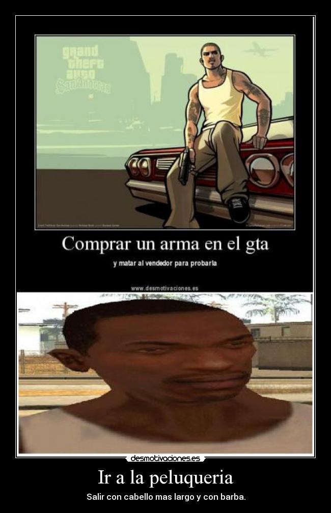 Ir a la peluqueria - Salir con cabello mas largo y con barba.