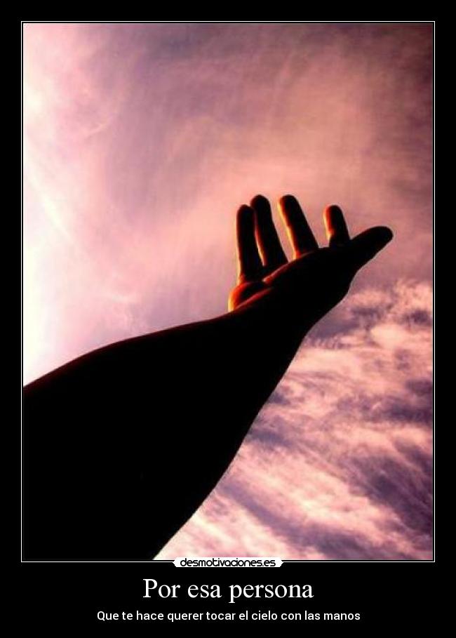 Por esa persona -
