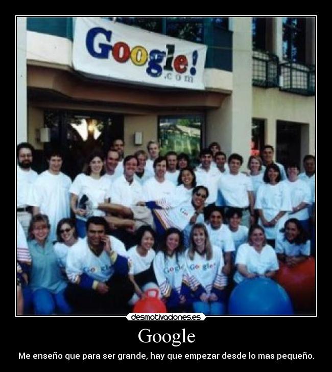 carteles google micro empresa desmotivaciones