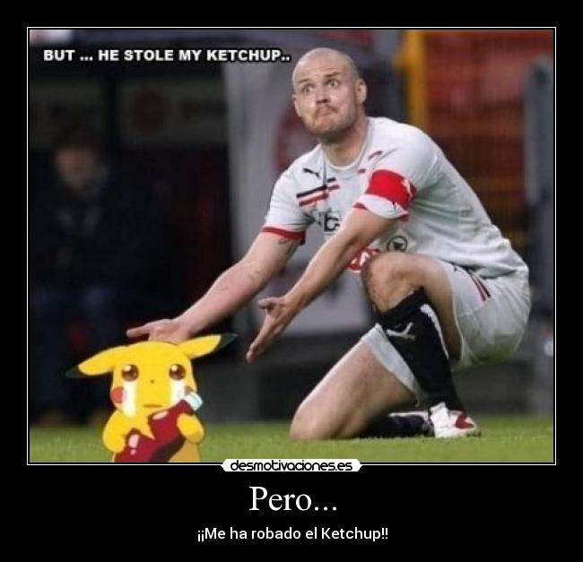 carteles robado ketchup otra vez dichoso pikachu desmotivaciones