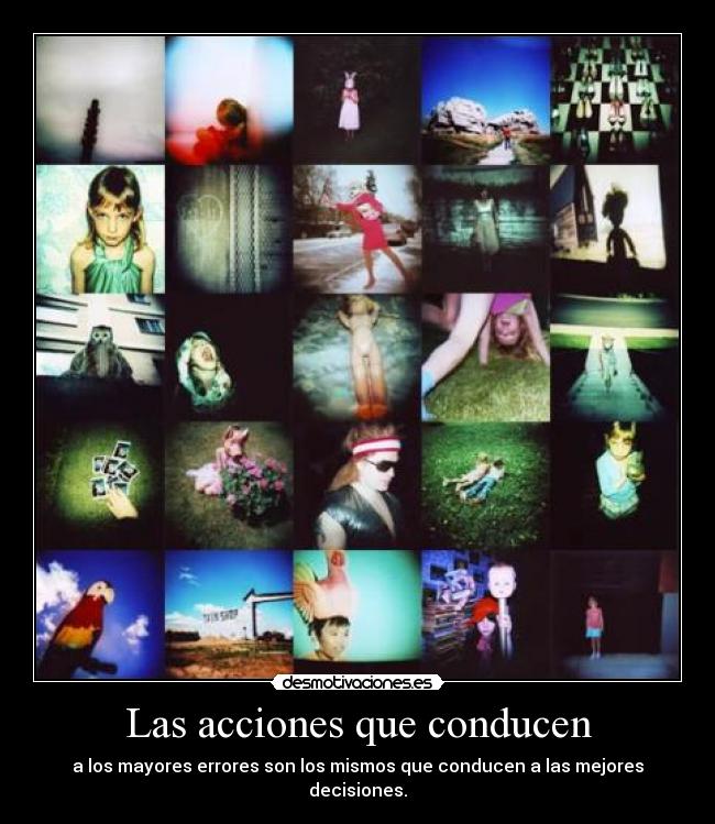 Las acciones que conducen -