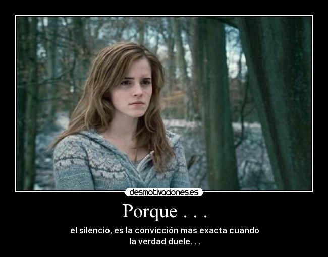 Porque . . . - 