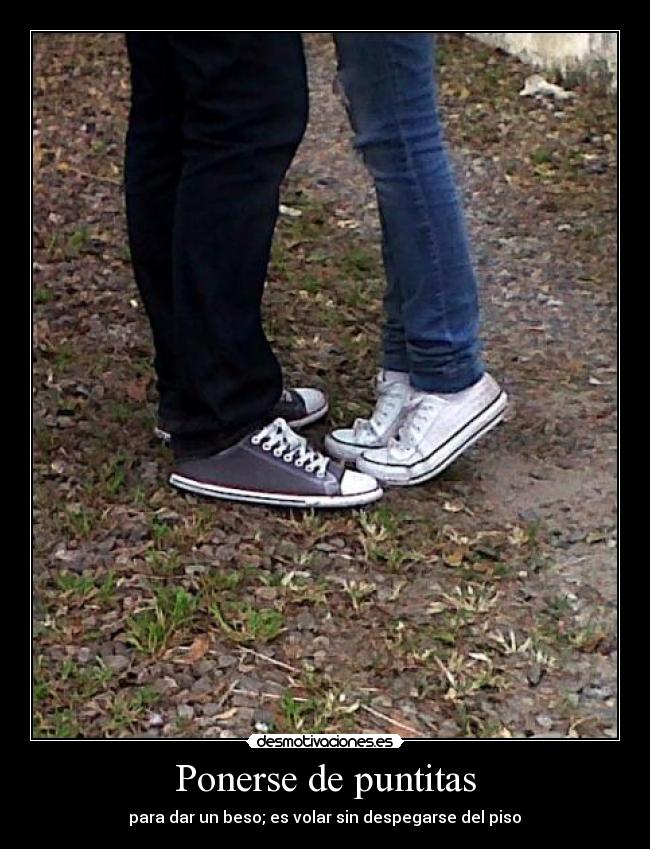 Ponerse de puntitas -
