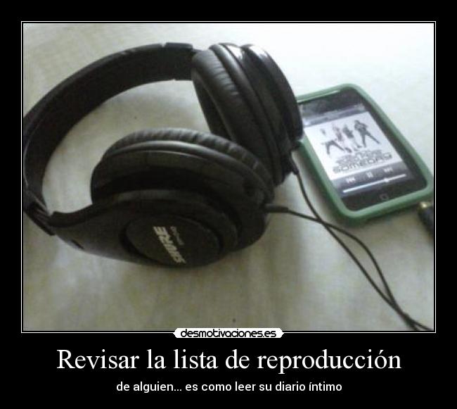 Revisar la lista de reproducción -