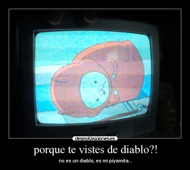 porque te vistes de diablo?! -