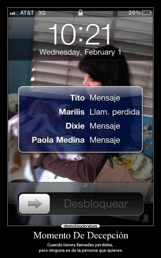 Momento De Decepción -