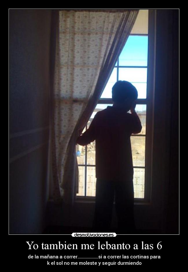 carteles tambien lebanto correr cortinas seguir durmiendo desmotivaciones
