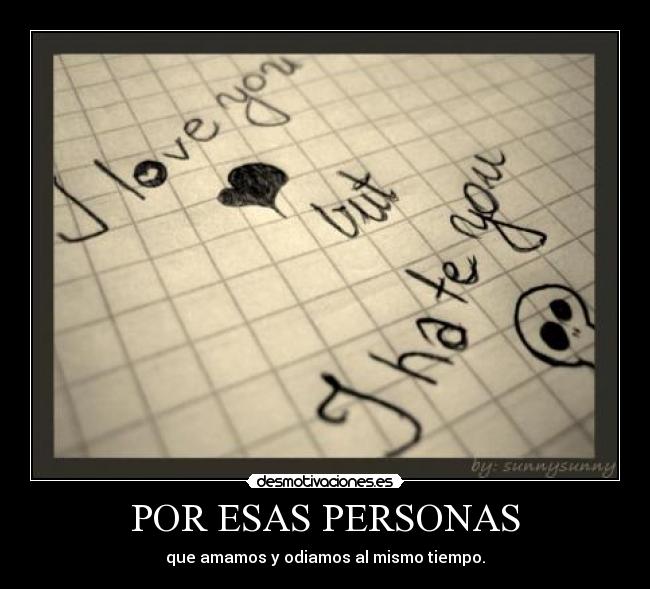 POR ESAS PERSONAS - 