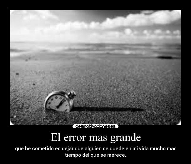 El error mas grande - 