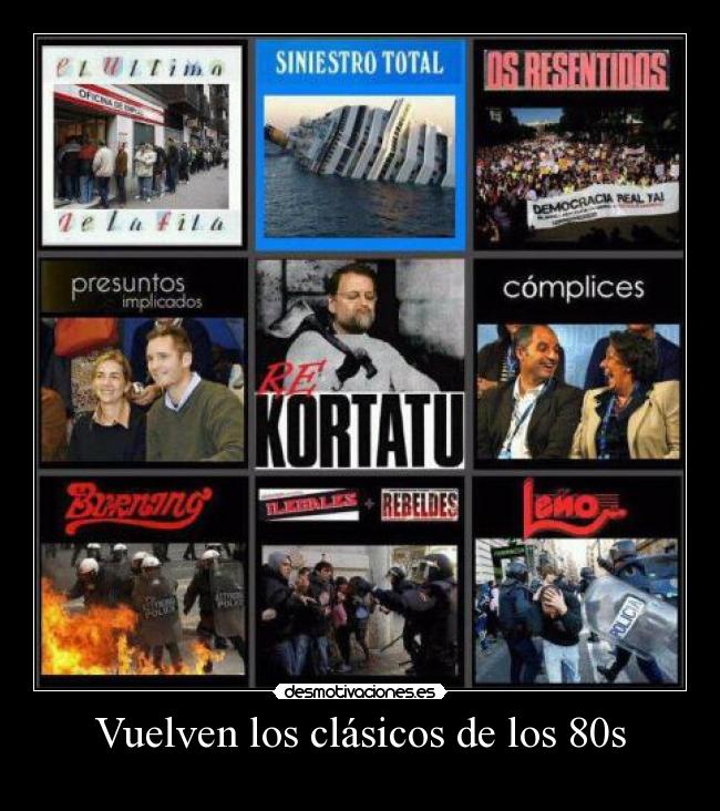 Vuelven los clásicos de los 80s -