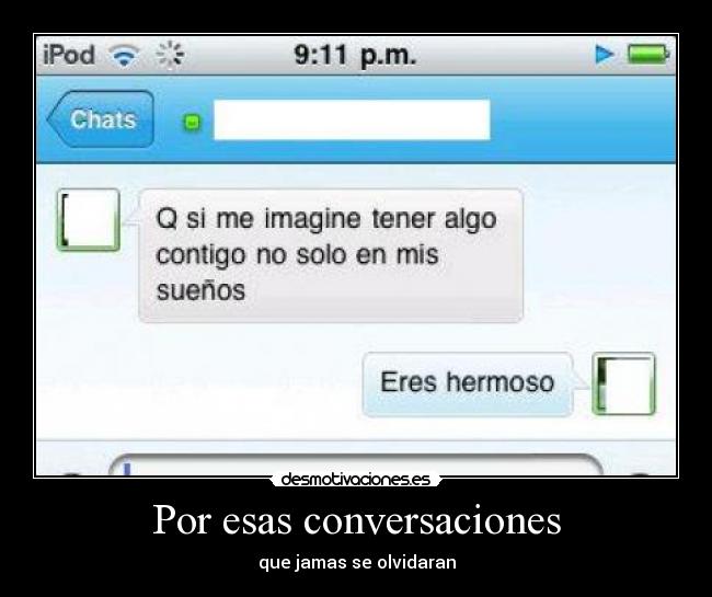 Por esas conversaciones - 