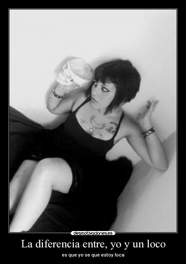 La diferencia entre, yo y un loco - 