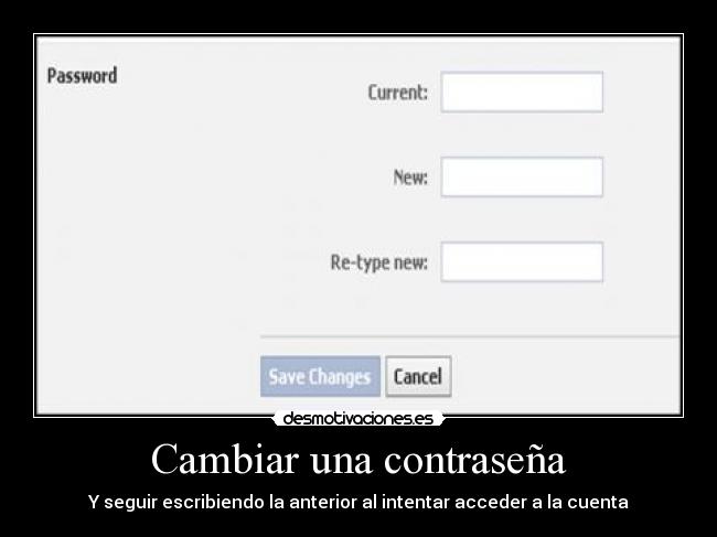 Cambiar una contraseña - 