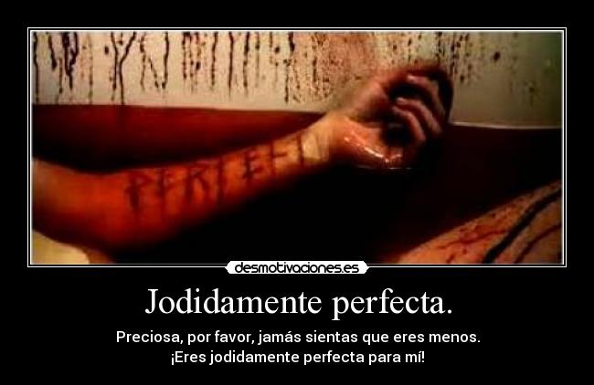 Jodidamente perfecta. - 