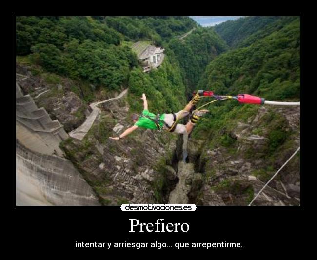 carteles bungee prefiero intentar desmotivaciones