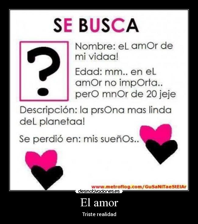 carteles amor amor muchas veces esta suenos desmotivaciones