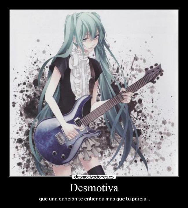 carteles anime cancion desmotivaciones