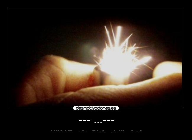 --- ...--- - - --- -. - --- . .-.. --.- ..- . .-.. --- .-.. . .-