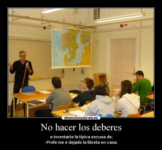 No hacer los deberes -