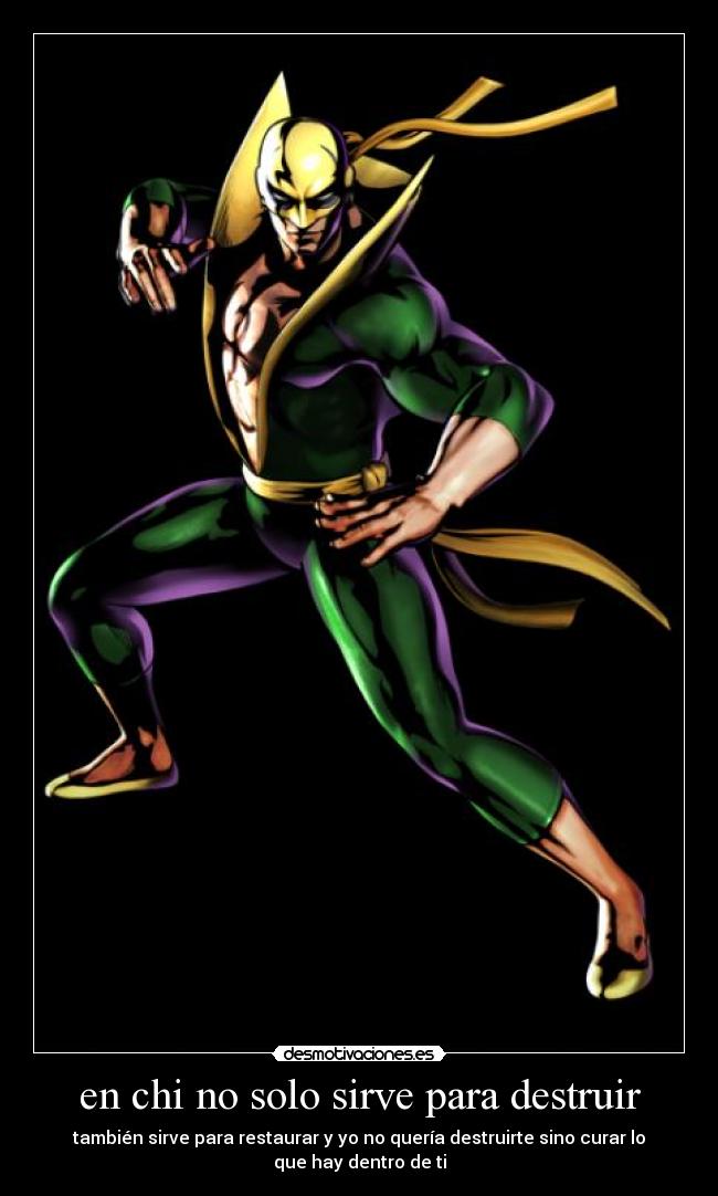 carteles iron fist desmotivaciones