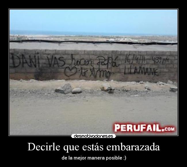 carteles fail peru embarazada papa desmotivaciones