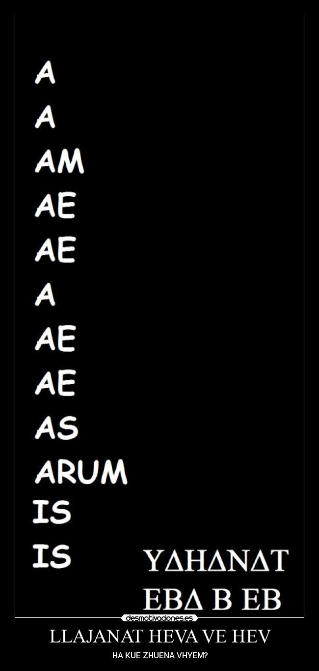 LLAJANAT HEVA VE HEV - HA KUE ZHUENA VHYEM?