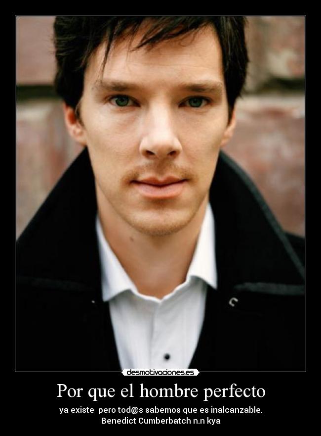 Por que el hombre perfecto - ya existe pero tod@s sabemos que es inalcanzable.
Benedict Cumberbatch n.n kya