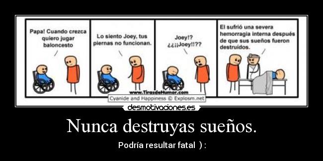 carteles suenos destruir depresivo desmotivador triste desmotivaciones