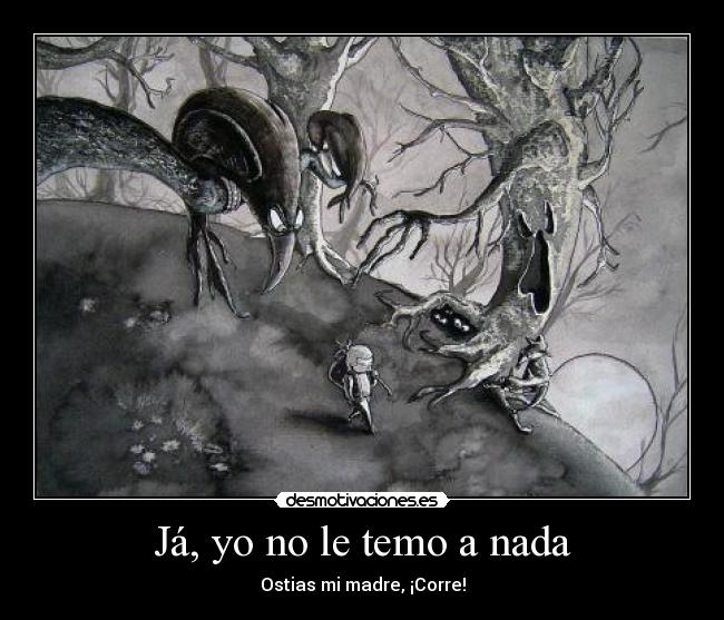 Já, yo no le temo a nada -