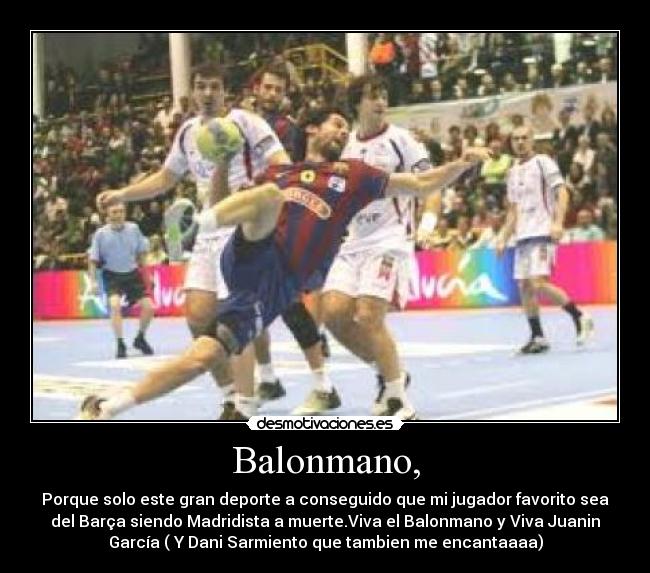 Balonmano, -