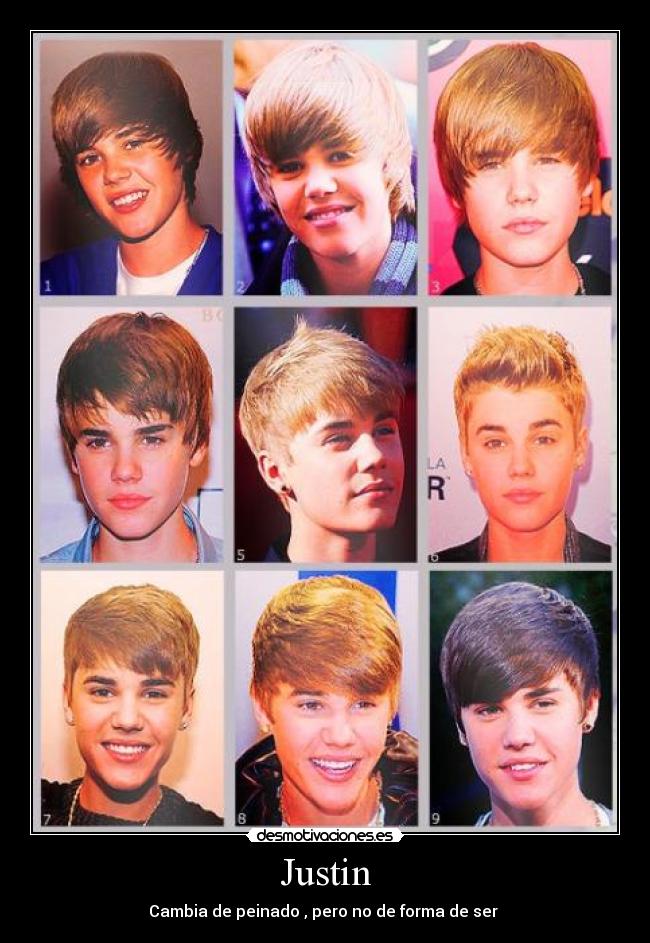 Justin - Cambia de peinado , pero no de forma de ser ♥