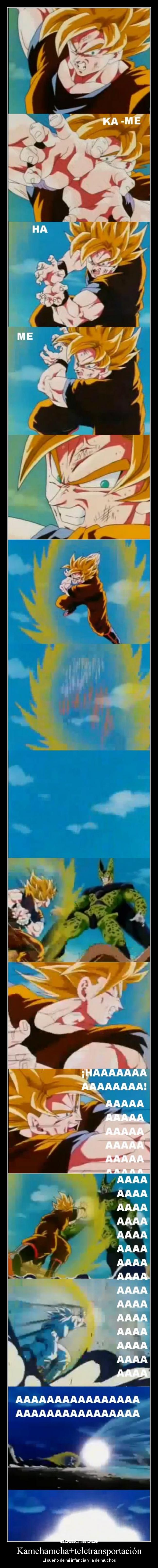 Kamehameha+teletransportación - El sueño de mi infancia y la de muchos