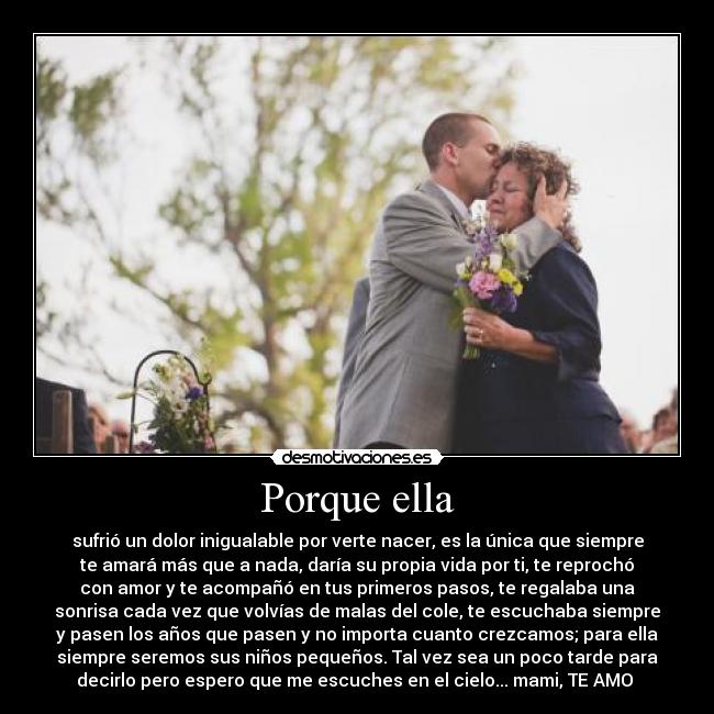 Porque ella -