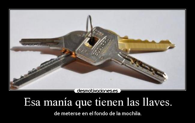 carteles mochila llaves buceando fondo desmotivaciones