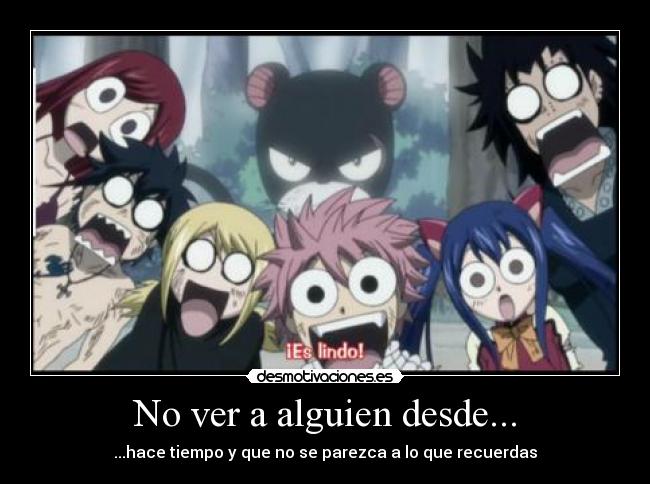 No ver a alguien desde... -