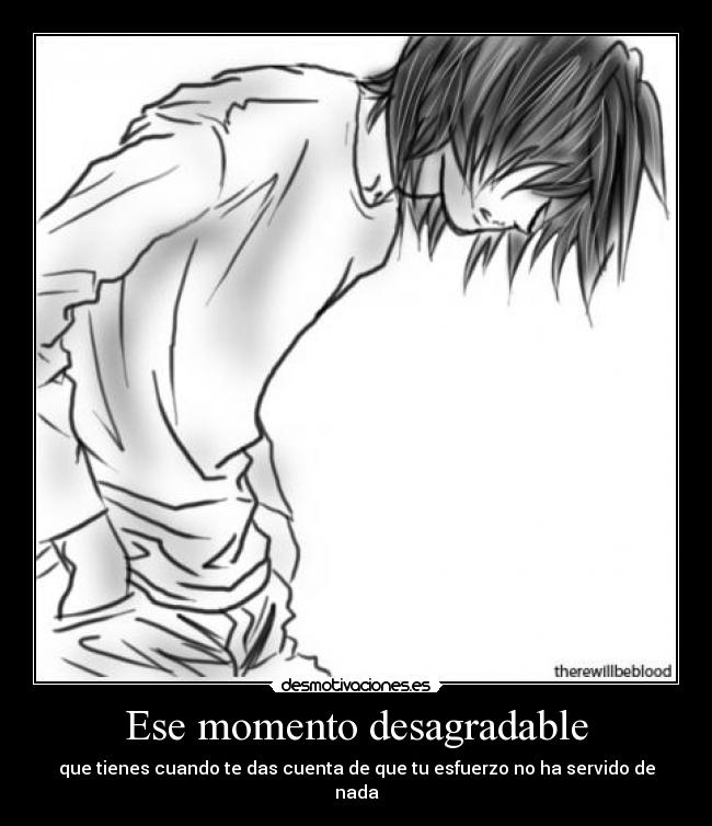 Ese momento desagradable -