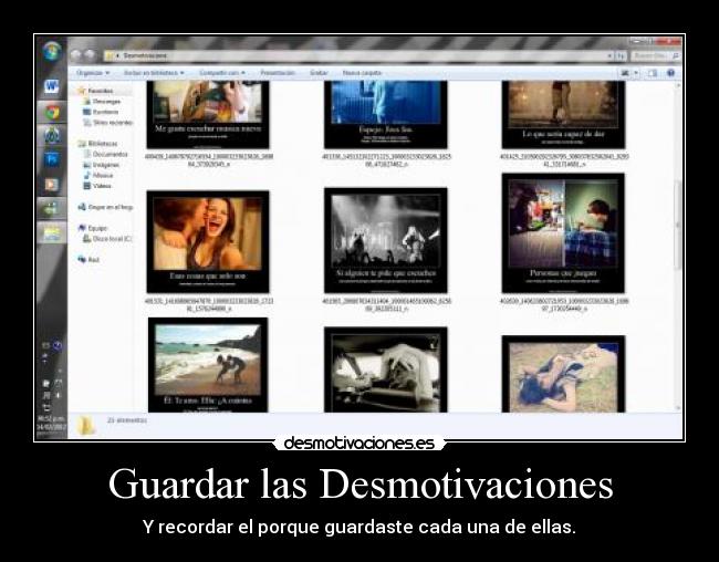 Guardar las Desmotivaciones - 