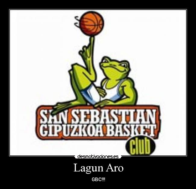 carteles lagun aro gbc acb basket baloncesto escudo desmotivaciones