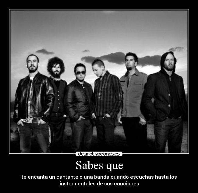 carteles linkin park artista banda rock instrumental cantante encanta desmotivaciones