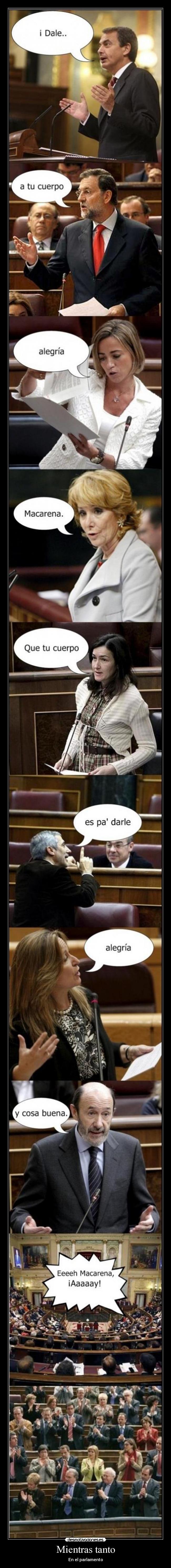 Mientras tanto - En el parlamento