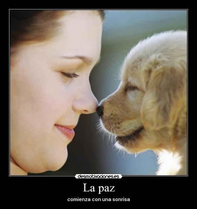 La paz - comienza con una sonrisa