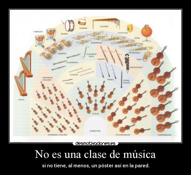 carteles musica musica instrumentos poster frikada violines pianos desmotivaciones